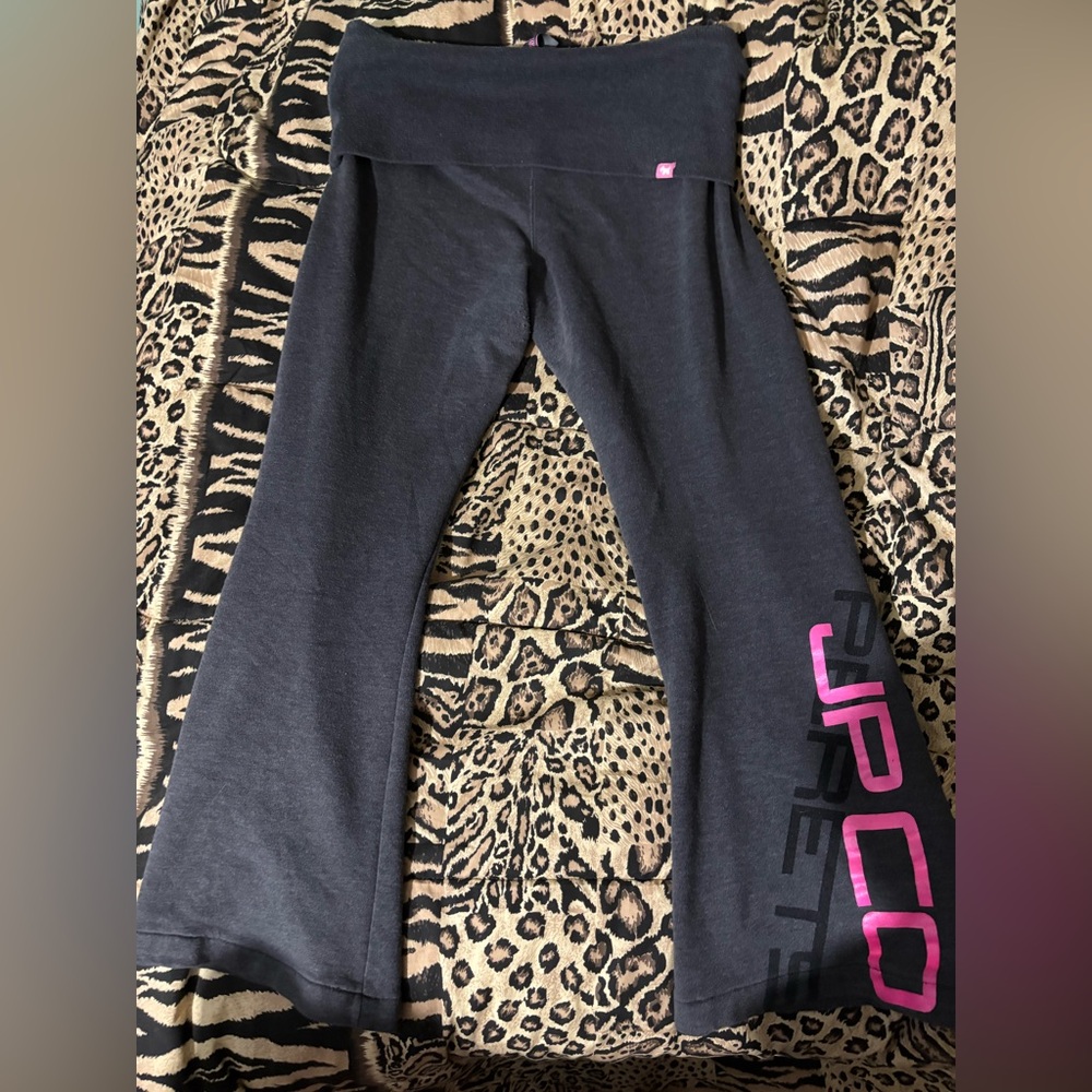Y2K Low-Rise Foldover Flare Pants